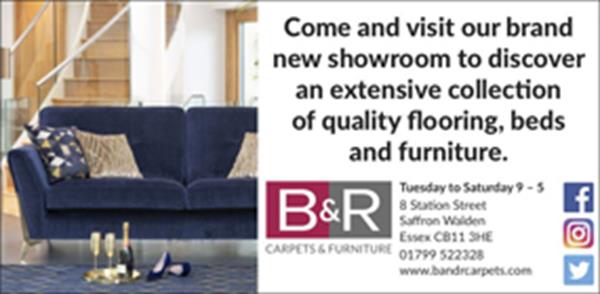 Advert for B & R Carpets