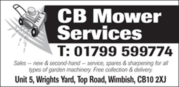 Advert for C B Mower Services