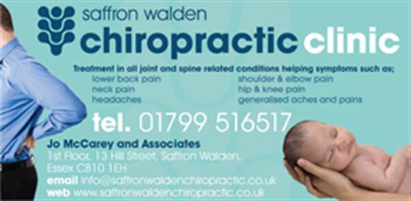 Advert for Chiropractic Clinic (Saffron Walden Chiropractic Clinic)