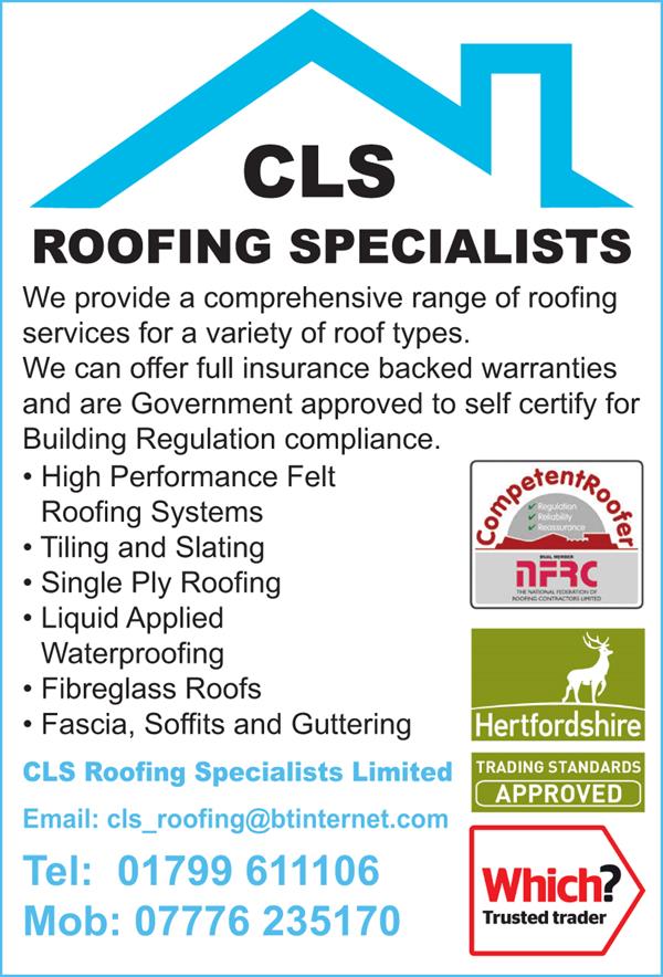 Advert for C L S Roofing Specialists