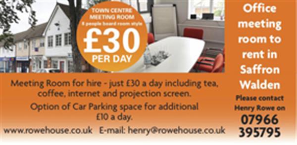 Advert for Rowe House