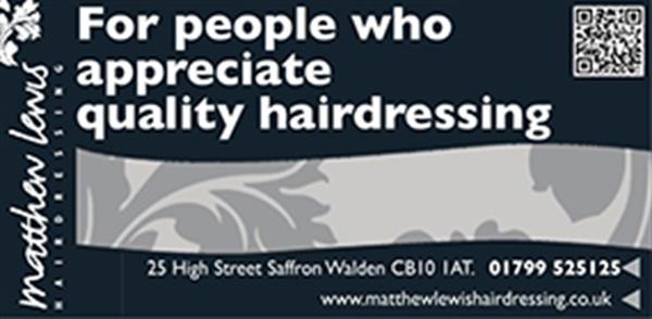 Advert for Matthew Lewis Hairdressing
