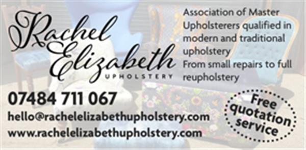 Advert for Rachel Elizabeth Upholstery