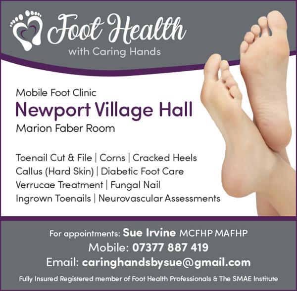Advert for Foot Health with Caring Hands